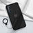 Ultra-thin Silicone Gel Soft Case Cover with Magnetic Finger Ring Stand T03 for Oppo Reno3 Pro