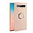 Ultra-thin Silicone Gel Soft Case Cover with Magnetic Finger Ring Stand T03 for Samsung Galaxy S10 5G