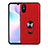 Ultra-thin Silicone Gel Soft Case Cover with Magnetic Finger Ring Stand T03 for Xiaomi Redmi 9A