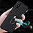 Ultra-thin Silicone Gel Soft Case Cover with Magnetic Finger Ring Stand T03 for Xiaomi Redmi 9i