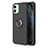 Ultra-thin Silicone Gel Soft Case Cover with Magnetic Finger Ring Stand T04 for Apple iPhone 11