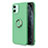 Ultra-thin Silicone Gel Soft Case Cover with Magnetic Finger Ring Stand T04 for Apple iPhone 11