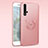 Ultra-thin Silicone Gel Soft Case Cover with Magnetic Finger Ring Stand T04 for Huawei Honor 20S