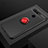 Ultra-thin Silicone Gel Soft Case Cover with Magnetic Finger Ring Stand T04 for Huawei Honor V20 Red and Black