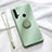 Ultra-thin Silicone Gel Soft Case Cover with Magnetic Finger Ring Stand T04 for Huawei Nova 5i Green