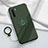 Ultra-thin Silicone Gel Soft Case Cover with Magnetic Finger Ring Stand T04 for Oppo Find X2 Lite