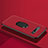 Ultra-thin Silicone Gel Soft Case Cover with Magnetic Finger Ring Stand T04 for Samsung Galaxy S10 Plus Red