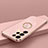 Ultra-thin Silicone Gel Soft Case Cover with Magnetic Finger Ring Stand T04 for Samsung Galaxy S22 Ultra 5G