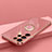 Ultra-thin Silicone Gel Soft Case Cover with Magnetic Finger Ring Stand T04 for Samsung Galaxy S24 Ultra 5G