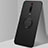 Ultra-thin Silicone Gel Soft Case Cover with Magnetic Finger Ring Stand T04 for Xiaomi Mi 9T Black