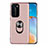 Ultra-thin Silicone Gel Soft Case Cover with Magnetic Finger Ring Stand T05 for Huawei P40 Pro