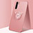 Ultra-thin Silicone Gel Soft Case Cover with Magnetic Finger Ring Stand T05 for Oppo F15