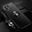 Ultra-thin Silicone Gel Soft Case Cover with Magnetic Finger Ring Stand T05 for Xiaomi Mi 11 Lite 5G Black