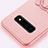 Ultra-thin Silicone Gel Soft Case Cover with Magnetic Finger Ring Stand T06 for Samsung Galaxy S10 5G