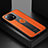 Ultra-thin Silicone Gel Soft Case Cover with Magnetic Finger Ring Stand T06 for Xiaomi Mi 11 5G Orange