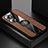 Ultra-thin Silicone Gel Soft Case Cover with Magnetic Finger Ring Stand X01L for Huawei Honor 60 5G Brown