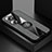 Ultra-thin Silicone Gel Soft Case Cover with Magnetic Finger Ring Stand X01L for Huawei Honor 60 Pro 5G Gray