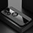 Ultra-thin Silicone Gel Soft Case Cover with Magnetic Finger Ring Stand X01L for Huawei Honor 70 Pro 5G Gray