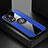 Ultra-thin Silicone Gel Soft Case Cover with Magnetic Finger Ring Stand X01L for Huawei Honor X7b Blue