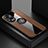 Ultra-thin Silicone Gel Soft Case Cover with Magnetic Finger Ring Stand X01L for Huawei Honor X7b Brown