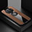 Ultra-thin Silicone Gel Soft Case Cover with Magnetic Finger Ring Stand X01L for Huawei Mate 50 Pro