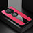 Ultra-thin Silicone Gel Soft Case Cover with Magnetic Finger Ring Stand X01L for Huawei Mate 50 Pro Red