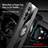 Ultra-thin Silicone Gel Soft Case Cover with Magnetic Finger Ring Stand X01L for OnePlus 9 5G