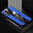 Ultra-thin Silicone Gel Soft Case Cover with Magnetic Finger Ring Stand X01L for OnePlus 9RT 5G Blue