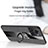 Ultra-thin Silicone Gel Soft Case Cover with Magnetic Finger Ring Stand X01L for OnePlus Ace 5G