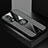 Ultra-thin Silicone Gel Soft Case Cover with Magnetic Finger Ring Stand X01L for OnePlus Nord 2 5G