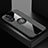 Ultra-thin Silicone Gel Soft Case Cover with Magnetic Finger Ring Stand X01L for Oppo A1x 5G Gray