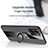 Ultra-thin Silicone Gel Soft Case Cover with Magnetic Finger Ring Stand X01L for Oppo A77 5G