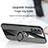 Ultra-thin Silicone Gel Soft Case Cover with Magnetic Finger Ring Stand X01L for Oppo A93s 5G