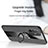 Ultra-thin Silicone Gel Soft Case Cover with Magnetic Finger Ring Stand X01L for Oppo A95 5G