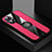 Ultra-thin Silicone Gel Soft Case Cover with Magnetic Finger Ring Stand X01L for Oppo F21 Pro 5G Red
