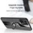 Ultra-thin Silicone Gel Soft Case Cover with Magnetic Finger Ring Stand X01L for Oppo Find X5 Pro 5G