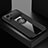 Ultra-thin Silicone Gel Soft Case Cover with Magnetic Finger Ring Stand X01L for Oppo K10 5G Black