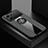 Ultra-thin Silicone Gel Soft Case Cover with Magnetic Finger Ring Stand X01L for Oppo K10 5G Gray