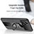 Ultra-thin Silicone Gel Soft Case Cover with Magnetic Finger Ring Stand X01L for Oppo K10 Pro 5G