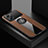 Ultra-thin Silicone Gel Soft Case Cover with Magnetic Finger Ring Stand X01L for Oppo K10 Pro 5G Brown