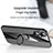 Ultra-thin Silicone Gel Soft Case Cover with Magnetic Finger Ring Stand X01L for Oppo Reno8 Lite 5G