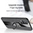 Ultra-thin Silicone Gel Soft Case Cover with Magnetic Finger Ring Stand X01L for Realme 8 5G