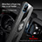 Ultra-thin Silicone Gel Soft Case Cover with Magnetic Finger Ring Stand X01L for Realme C20