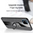 Ultra-thin Silicone Gel Soft Case Cover with Magnetic Finger Ring Stand X01L for Realme C20