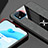 Ultra-thin Silicone Gel Soft Case Cover with Magnetic Finger Ring Stand X01L for Realme C20A