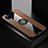 Ultra-thin Silicone Gel Soft Case Cover with Magnetic Finger Ring Stand X01L for Realme C20A