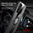 Ultra-thin Silicone Gel Soft Case Cover with Magnetic Finger Ring Stand X01L for Realme GT 5G