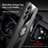 Ultra-thin Silicone Gel Soft Case Cover with Magnetic Finger Ring Stand X01L for Realme GT Master 5G