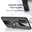 Ultra-thin Silicone Gel Soft Case Cover with Magnetic Finger Ring Stand X01L for Realme GT Master 5G