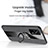 Ultra-thin Silicone Gel Soft Case Cover with Magnetic Finger Ring Stand X01L for Realme GT Neo 2T 5G